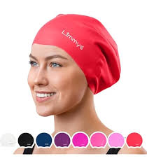 SUNTRADE Women Nylon Swim Caps, Fabric Cloth Pleated Elastic Swimming Cap  Bathing Cap Swim Hats for Thick Curly Long Short Hair,3 pcs (flowers) :  Amazon.co.uk: Sports & Outdoors