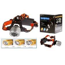 Rechargable LED Headlight dual light zoom head lamp | Daraz.com.bd