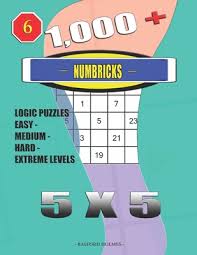 Find deals on products in puzzles on amazon. 1 000 Numbricks 5x5 Logic Puzzles Easy Medium Hard Extreme Levels Puzzle Book 6 Paperback The Book Table