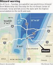 Colorado Weather Why Wednesdays Blizzard Could Be The