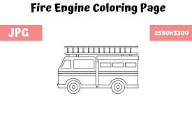 When it gets too hot to play outside, these summer printables of beaches, fish, flowers, and more will keep kids entertained. Coloring Page For Kids Fire Engine Grafico Por Mybeautifulfiles Creative Fabrica