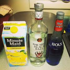 Bacardi Razz Blue Curaco Lemonade Party Drinks Food Recipes