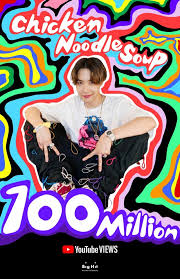 That evening, he came on naver's v live to chat with fans about the song. Bts J Hope S Chicken Noodle Soup Mv Surpasses 100 Million Youtube Views