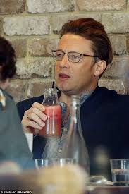 Jamie Oliver chows down