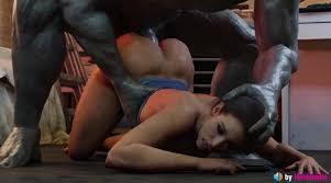 RE Jill Valentine 3D sex clip with zombie monster creampie finish