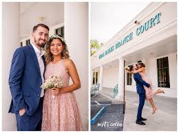 Pink Court House Wedding In Coral Gables Miami Fl Mint And Cocoa Photography Wedding Court Courthouse Wedding Wedding