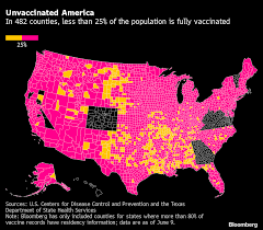 Cases are rising rapidly across the country and the delta variant is. Delta Variant Of Coronavirus Gains Steam In Undervaccinated Us Counties Bloomberg