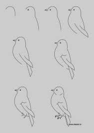 Pencil Easy Bird Drawing For Kids Etape Par Etape Facile D Art Dessins A La Pratique 6 In 2020 Simple Bird Drawing Bird Drawings Cool Easy Drawings