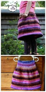 The free dress pattern this month is a super simple, easy dress pattern for the 'wear everywhere dress'. Knit Girl S Skirt Free Knitting Patterns Knitting Pattern
