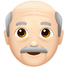 Older Man 1 Old Man Emoji Light Skin Tone Light Medium Skin Tone