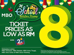 A trip to the theatre can make your day. Mbo Cinemas Offer Movie Tickets Price As Low As Rm8 Only