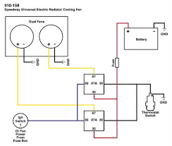 A wiring diagram is a simple visual representation of the physical connections and physical layout of an electrical system or circuit. Wiring Dual Electric Fans