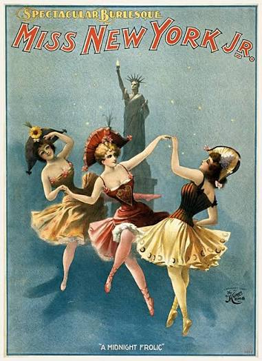 Miss New York Burlesque Midnight Frolic Vintage Entertainment Poster —  MUSEUM OUTLETS