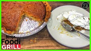 Ninja Foodi Grill Pumpkin Pie Recipe Ninja Foodi Grill Thanksgiving Recipe Youtube Pumpkin Pie Recipes Easy Pumpkin Pie Pumpkin Pie Mix