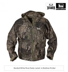 New Realtree Timber Banded White River Rader Jacket