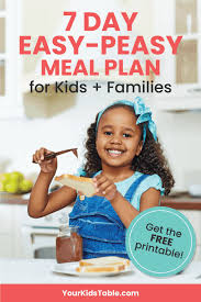 Pea soup is not only del. 7 Day Easy Peasy Meal Plan For Kids Families Your Kid S Table