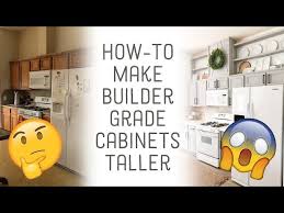 Maybe you would like to learn more about one of these? How To Add Height To Builder Grade Cabinets Youtube