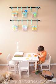 Tracy S Treasury Hanging Baskets For Art Supplies Art School Supplies Hanging Wall Baskets Diy School Supplies