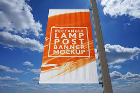 Lamp Post Banner Psd Mockup Download For Free Rectangle Shape Lamp Post Banner Psd Mockup Lamp Post Street Banners Mockup