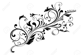 A black and white flower drawing. Floral Decorative Ornament Flower Branch Vector Illustration Royalty Free Cliparts Vectors And Stock Illustration Image 96879137
