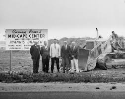 In January 1967 Mid Cape Home Centers Opened A New Branch In Hyannis A Bulldozer Substitutes For The Traditional Shovel To Point O Cape Building Projects