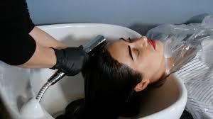 Broken skin or scratches will definitely burn or tingle with color or bleach. Teen Girl Washing Her Hair Stock Footage Video 100 Royalty Free 1035020978 Shutterstock