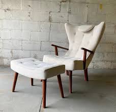 1980s herman miller eames lounge chair and ottoman 670 and 671 purple leather. Tufted Mid Century Modern Lounge Chair Armchair Ottoman Adrian Pearsall Style By Circa60 From Circa60 Of Weehawken Nj Attic Mid Century Modern Lounge Chairs Modern Lounge Chair Armchairs Modern Lounge Chairs