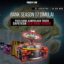 Item rewards are shown in vault tab in game lobby; Free Fire Rank Season 17 New Deathbox And New Features