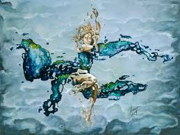 Abstract art of water dream