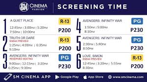 Amc theatres has the newest movies near you. Sm Cinema Movie Schedule For May 1 Sm City Fairview Facebook