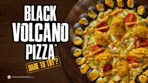 Jalan sungai jati (taman sentosa) 41200 klang, селангор малайзия. Pizza Hut Malaysia Unveils Black Volcano Pizza Video Eat Drink Malay Mail