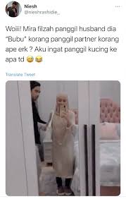 Sikap romantis ini tak lepas dari perilaku nabi yang selalu memanggil istrinya dengan berbagai panggilan yang indah. Mira Filzah Panggil Suami Dengan Panggilan Manja Bubu Netizen Komen Sangat Comel Media Hiburan