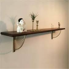 A pair of solid steel brackets that allow you to hang shelves of any length without. Buy Suneven Metal Craft Brass Bracket Floating Shelves Shelf Brackets Rack Wall Hanging Decoration Sector Bracket Modern Iron Art Stand For Home Office Restaurant For Christmas Decor Online In Turkey B07nsr6n3v