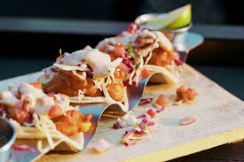 Layer with pico de gallo, pickled veggies, crispy fish sticks, vegan tartar sauce and chopped parsley over the soft taco shells. Baja Style Fish Tacos Proabition