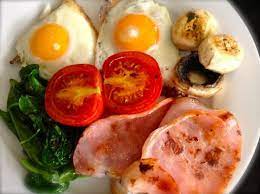 Lchf Big Breakfast Recipe Yummly Recipe Healthy Breakfast Quiche Cooked Breakfast Low Carb Breakfast