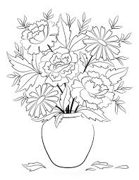 Vase and flowers coloring pages are a fun way for kids of all ages to develop creativity, focus, motor skills and color recognition. 112 Beautiful Flower Coloring Pages Free Printables For Kids Adults