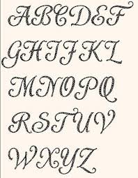 Alphabet Shardee 2 Inch Template Craftsy Alphabet Letter