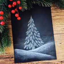 Winter Wonder Christmas Tutorial Time On This Magical Christmas Day How To Draw A Pine Tree Wi Christmas Chalkboard Art Christmas Chalkboard Christmas Drawing