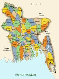 Small Administrative Map Of Bangladesh Bangladesh Small