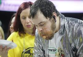 Wing Bowl contestants make grand entrances into stadium