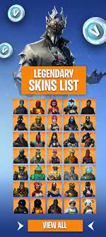 Fortnite Legendary Skins List 2000 V Bucks Orange Color Fortnite Skin Epic Games Fortnite