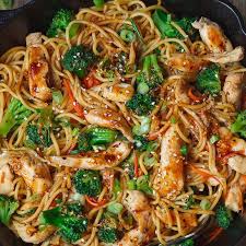 Nutrition content, essential nutrients, low carbs, full for longer. 15 Minute Chicken Stir Fry Noodles Chicken Stir Fry Pasta Recipe Eatwell101