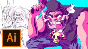 Brawl stars bull voice lines. Drawing Brawl Stars Bull Illustration From Sketch To Adobe Illustrator Cc Speed Art Process Youtube