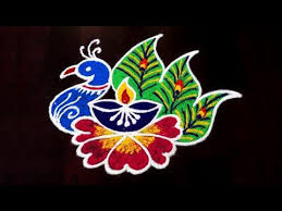 Ugadi Rangoli 2020 5x1 Dots Simple Ugadi Peacock Kolam Easy Ugadi Special Peacoc In 2020 Free Hand Rangoli Design Rangoli Designs Peacock Rangoli Designs With Dots