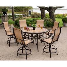 Camping tables in a variety of sizes and styles available at go outdoors. Hanover Monaco 7 Piece High Dining Patio Set