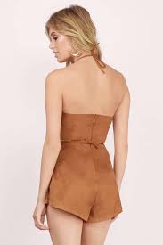 .suedette fabric material light camel luxury stretchy faux suede,do not tumble dry, composition: As One Faux Suede Romper In Camel 24 Tobi Us