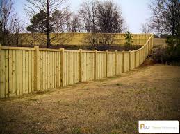 Dig holes for posts with a post hole digger, about 10 inches wide and 4 to 6 inches deeper than will be needed. The Avalon Custom Board On Board Wood Privacy Fence Building A Fence Fence Design Backyard Fences
