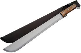 Machette Coupe Coupe 55cm De Broussaille Full Tang Machettes Acier Inoxydable Couteau Papillon Lame