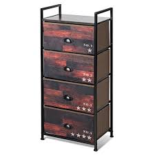 Put things in them, put things on them for display. Costway 4 Drawer Fabric Dresser Storage Tower Nightstand Sturdy Steel Frame Closet Target