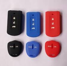 Silicone Car Remote Key Cover Shell For Mitsubishi Asx Outlander Lancer Evolution Pajero Eclipse Grandis Fortis Zing Key Covers Interior Accessories Mitsubishi